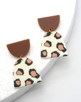 The Embossed Geo Drop Earrings