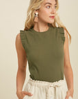 The Karla Casual Ruffle Tank
