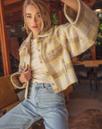 The Deliliah Plaid Cropped Jacket