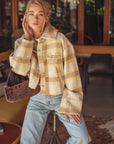 The Deliliah Plaid Cropped Jacket