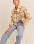 The Deliliah Plaid Cropped Jacket