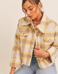 The Deliliah Plaid Cropped Jacket