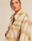 The Deliliah Plaid Cropped Jacket