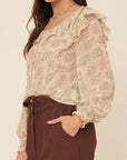 The Donna Ruffle Sleeve Top