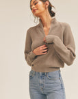The Megan Half Zip Sweater