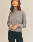 The Megan Half Zip Sweater
