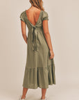 The Hannah Ruffle Tiered Midi Dress