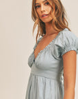 The Hannah Ruffle Tiered Midi Dress