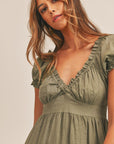 The Hannah Ruffle Tiered Midi Dress