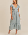 The Hannah Ruffle Tiered Midi Dress