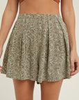The Madeline Floral Pleated Shorts