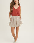 The Madeline Floral Pleated Shorts