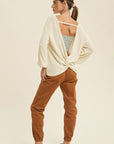 The Trina Twist Back Sweater