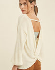 The Trina Twist Back Sweater
