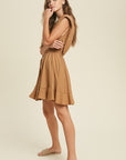 The Cara Ruffle Hem Mini Dress