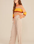 The Ginny High Waist Corduroy Pleated Pants