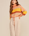 The Ginny High Waist Corduroy Pleated Pants
