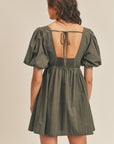 The Letty Puff Sleeve Babydoll Dress
