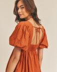 The Letty Puff Sleeve Babydoll Dress
