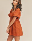 The Letty Puff Sleeve Babydoll Dress