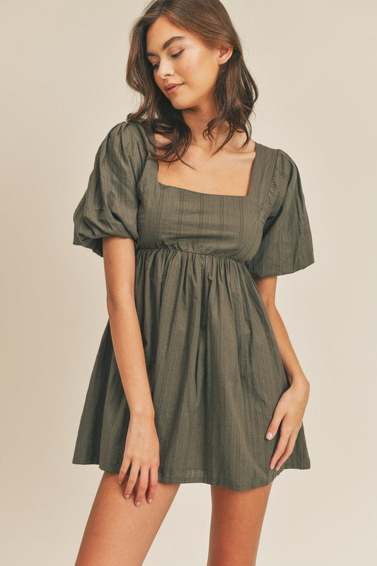 The Letty Puff Sleeve Babydoll Dress The Letty Puff Sleeve Babydoll Dress