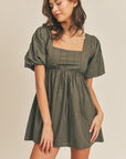The Letty Puff Sleeve Babydoll Dress