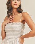 The Sera Smocked Gingham Dress