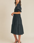 The Pippa Midi Ruffle Dress