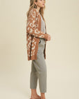 The Leopard Print Open Cardigan