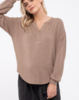 The Dana Long Sleeve Button Top