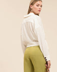 The Nita Tie Waist Button Up Top