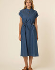 The Mallaury Buttoned Midi Dress by FRNCH