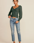 The Lorna Ruched Sweater