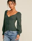 The Lorna Ruched Sweater