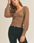 The Lorna Ruched Sweater