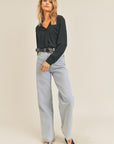 The Brooklyn Long Sleeve Woven Blouse