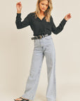 The Brooklyn Long Sleeve Woven Blouse