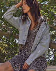 The Jenessa Distressed Denim Jacket