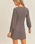 The Leah Twist Front Mini Dress