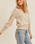 The Farah V Neck Sweater