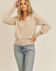 The Farah V Neck Sweater