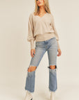 The Farah V Neck Sweater