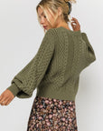 The Fisherman Bubble Sleeve Sweater