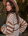 The Haleh Striped Knit Sweater