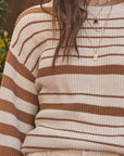 The Haleh Striped Knit Sweater