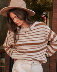 The Haleh Striped Knit Sweater