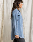 The Ellis Denim Washed Shirt Jacket