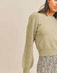 The Hollie Contrast Sleeve Sweater