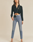 The Kristina Cropped Collared Top