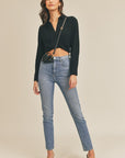 The Kristina Cropped Collared Top